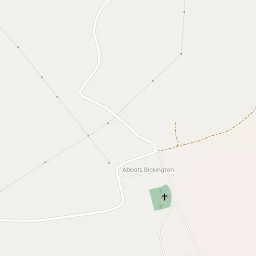 Map of Abbots Bickington