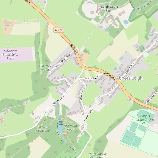 Map of Abbots Leigh