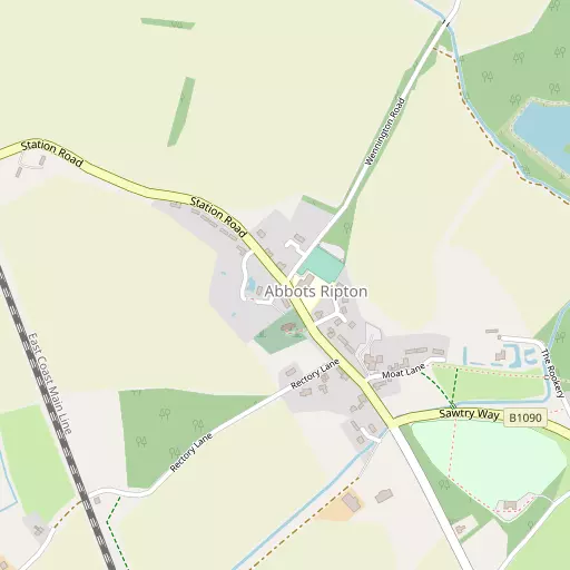 Map of Abbots Ripton