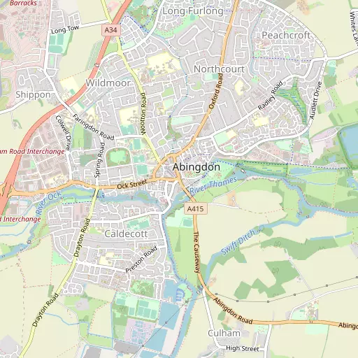 Map of Abingdon-on-Thames