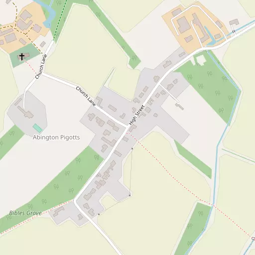 Map of Abington Pigotts