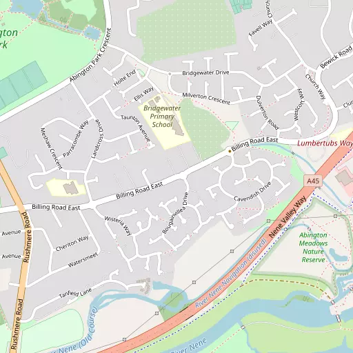 Map of Abington Vale