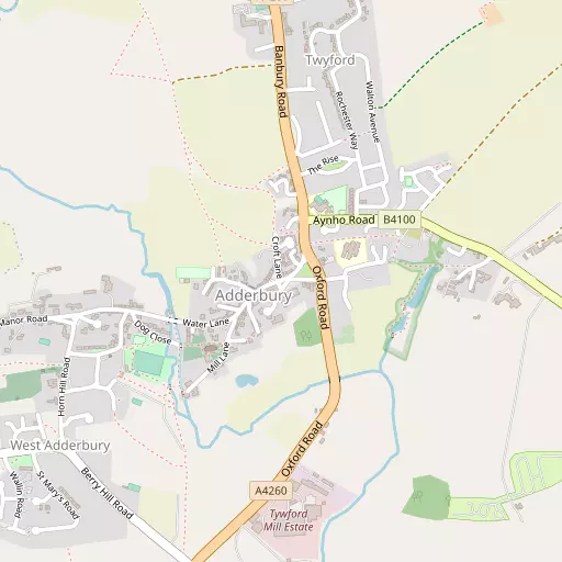 Map of Adderbury