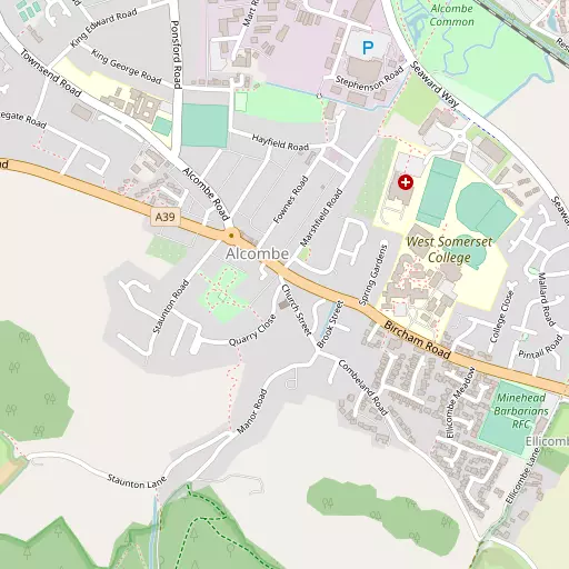 Map of Alcombe