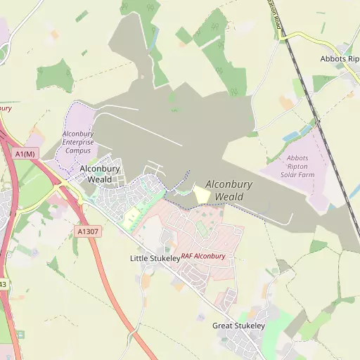 Map of Alconbury Weald