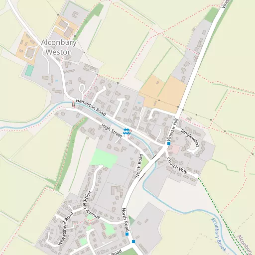 Map of Alconbury Weston