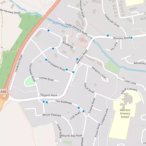 Map of Alverton