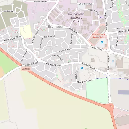 Map of Alvington
