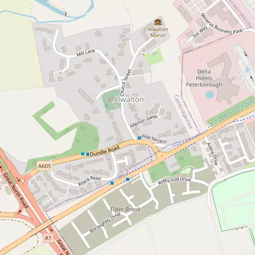 Map of Alwalton