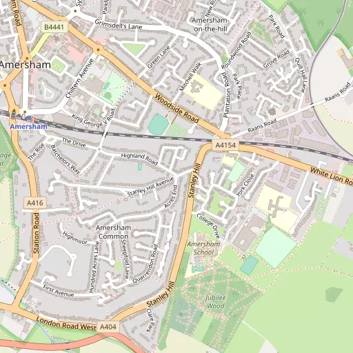 Map of Amersham Common
