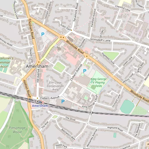 Map of Amersham on the Hill