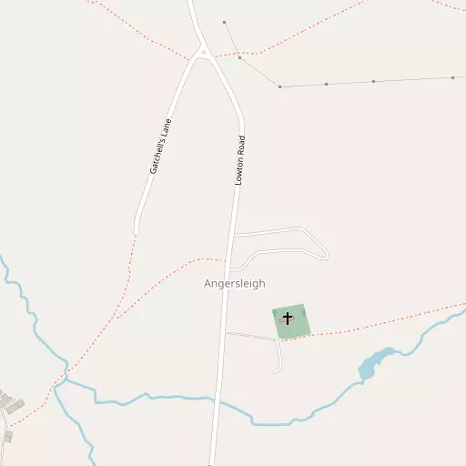 Map of Angersleigh