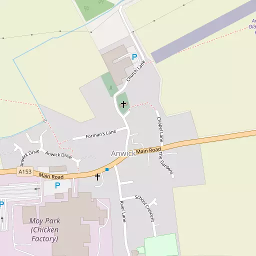 Map of Anwick