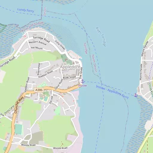 Map of Appledore