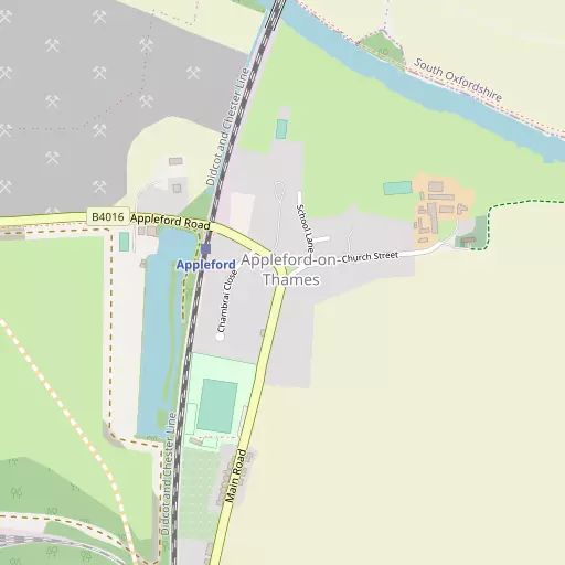 Map of Appleford-on-Thames