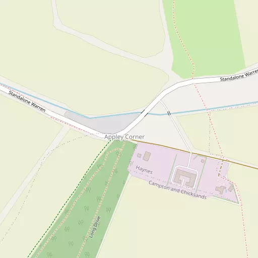 Map of Appley Corner