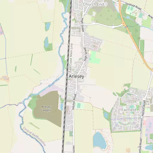 Map of Arlesey