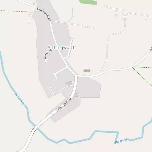 Map of Arthingworth