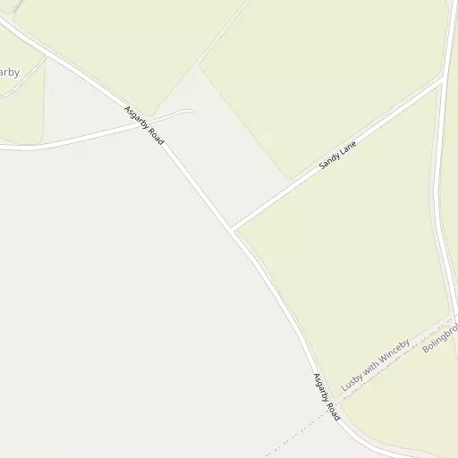 Map of Asgarby
