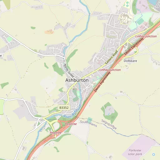Map of Ashburton