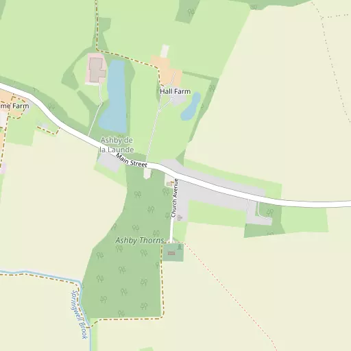 Map of Ashby de la Launde