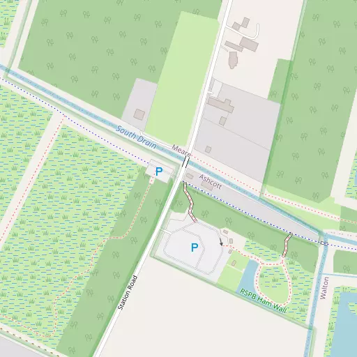 Map of Ashcott Corner