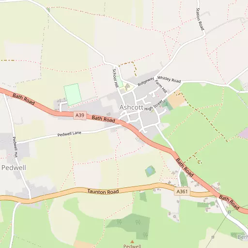 Map of Ashcott