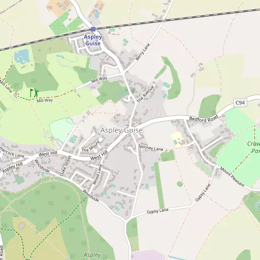 Map of Aspley Guise