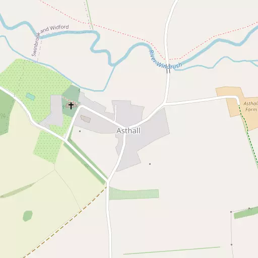 Map of Asthall