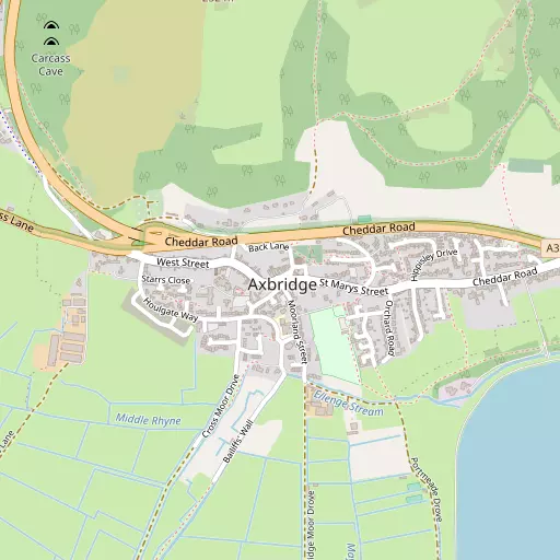 Map of Axbridge