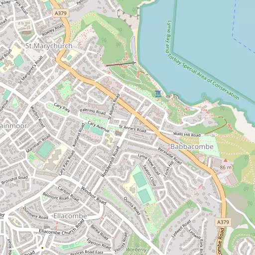 Map of Babbacombe