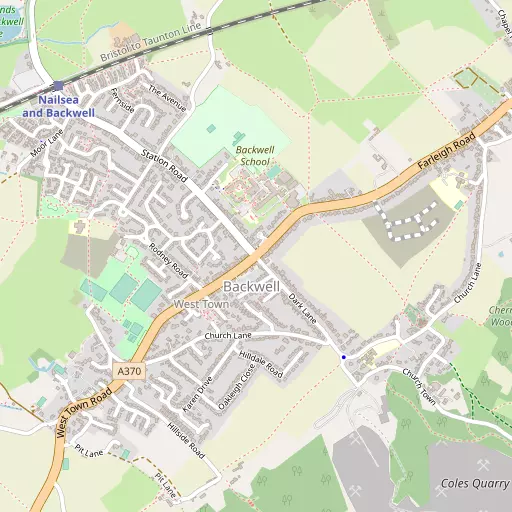 Map of Backwell
