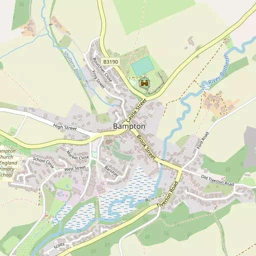 Map of Bampton