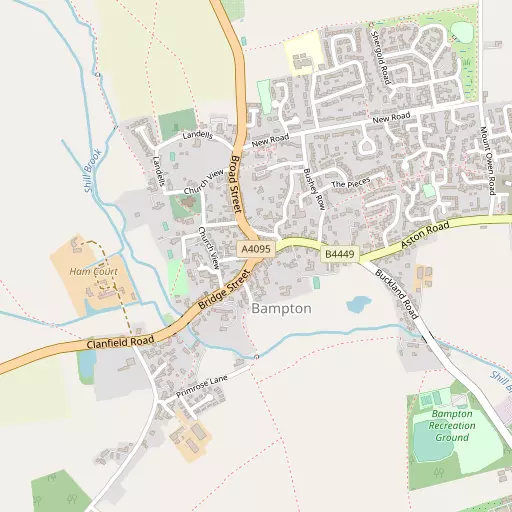 Map of Bampton