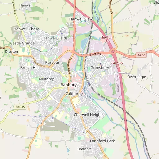 Map of Banbury