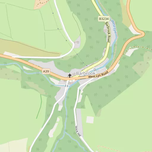 Map of Barbrook