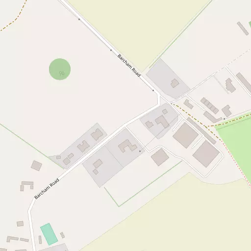 Map of Barcham Corner