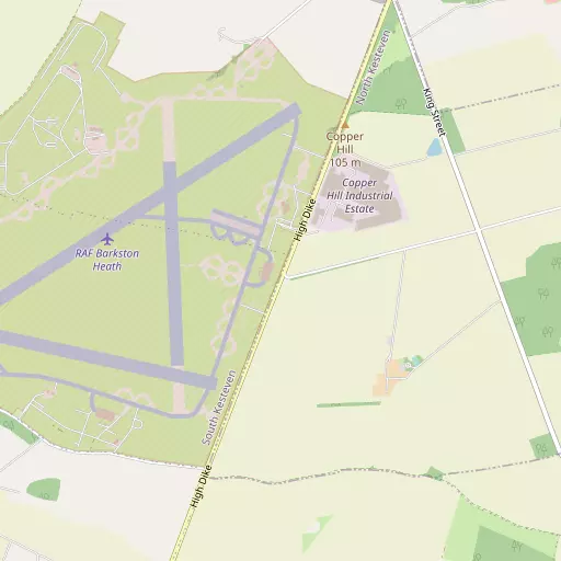 Map of Barkston Heath