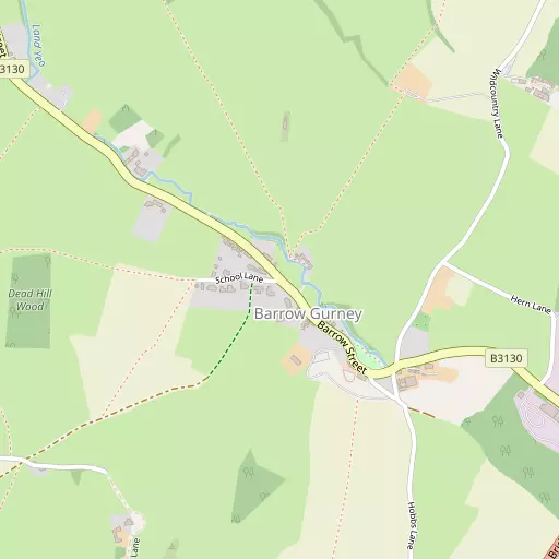 Map of Barrow Gurney