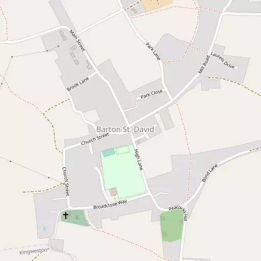 Map of Barton St David
