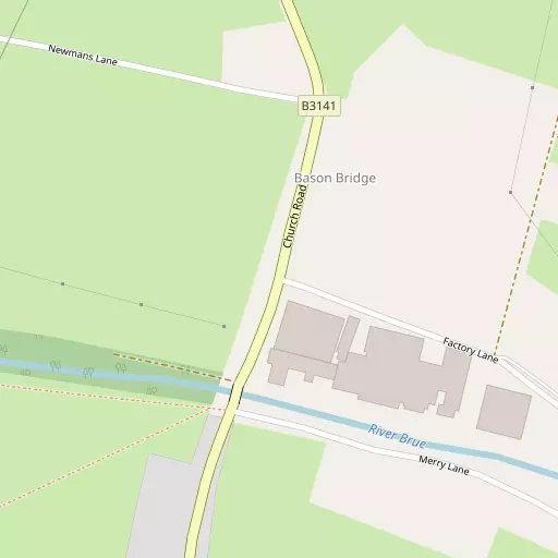 Map of Bason Bridge