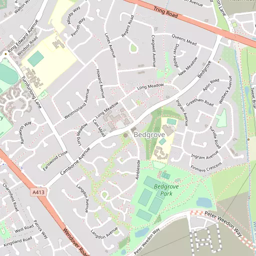 Map of Bedgrove