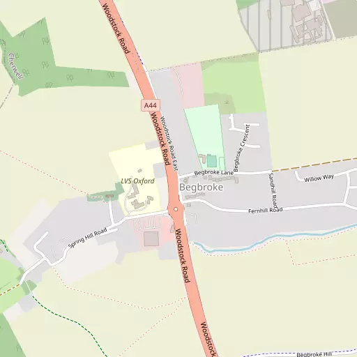 Map of Begbroke