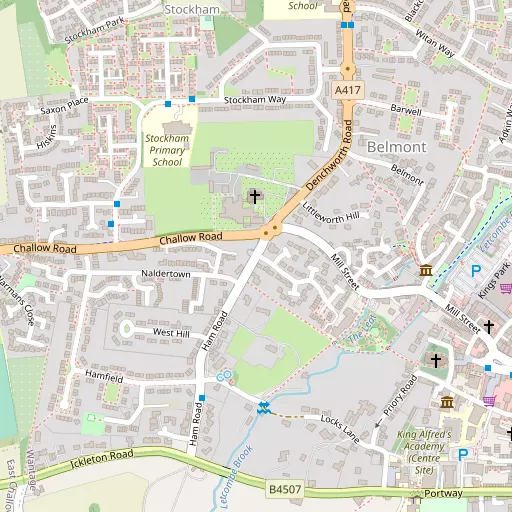 Map of Belmont