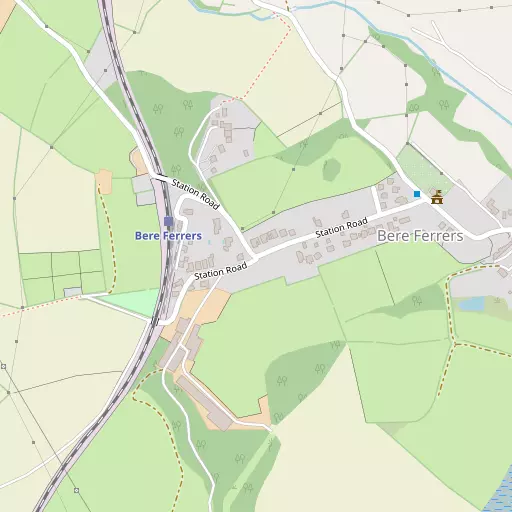 Map of Bere Ferrers