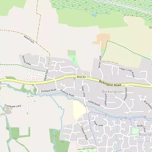 Map of Bickington
