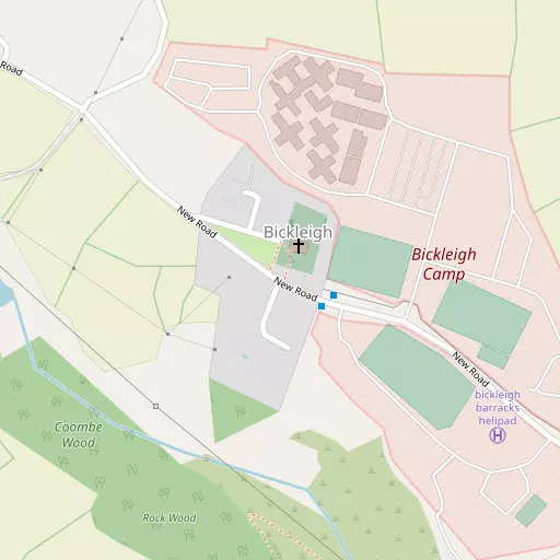 Map of Bickleigh