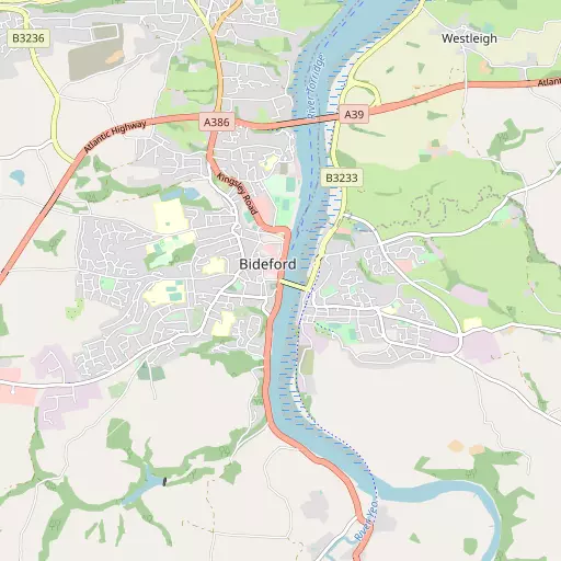 Map of Bideford