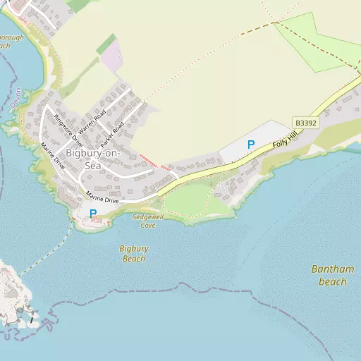 Map of Bigbury-on-Sea