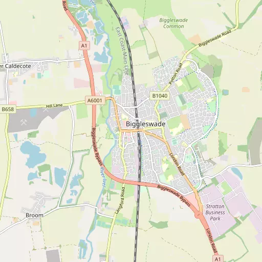 Map of Biggleswade